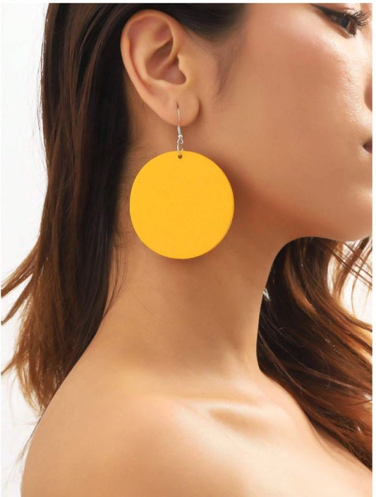 The Lemon Ears - Stylish Wooden Earrings