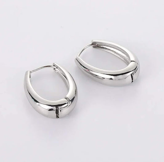 Vacuum Plated Ear Studs - Silver